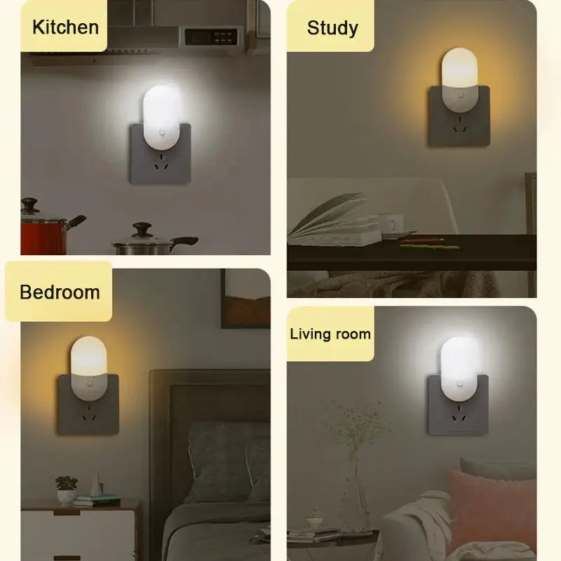 Led Mini Night Light Plug In Eye Protection LED Lamp For Bedside Baby Feeding Living Room Hallway
