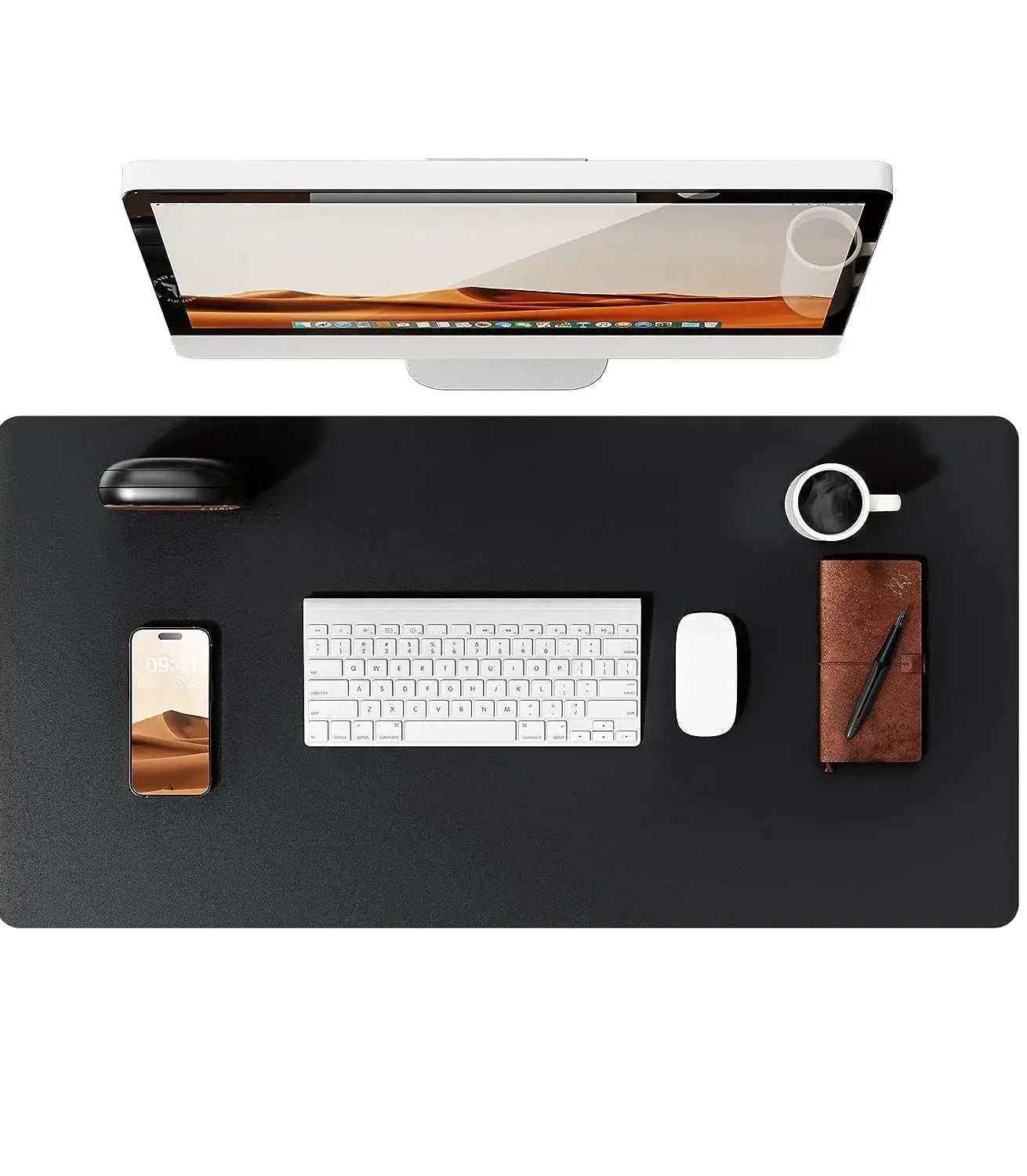 Large PU Leather Desk Pad Mouse Pad For Office Non Slip Leather Desk Mat Laptop Desk Pad Protector