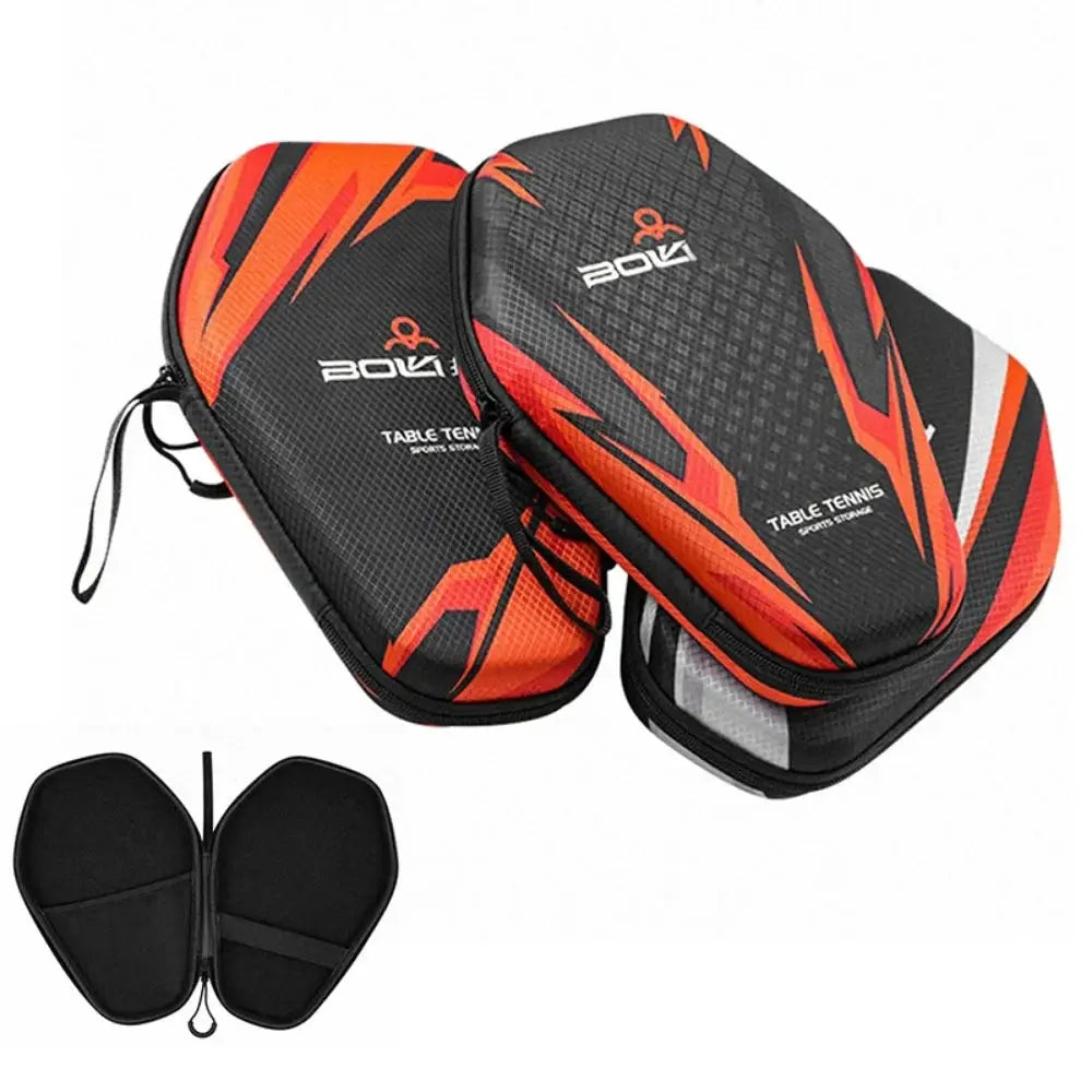 Table Tennis Racket Bag EVA Hard Shell Waterproof Dustproof Storage Case With Hand Strap