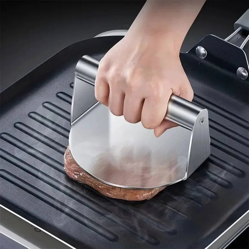 Stainless Steel Smash Burger Press Heavy Duty Patty Maker And Smasher Mold For BBQ Grilling Kitchen Non Stick