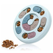 Simples Market dog puzzle feeder bowl in pastel blue plastic for slow feeding