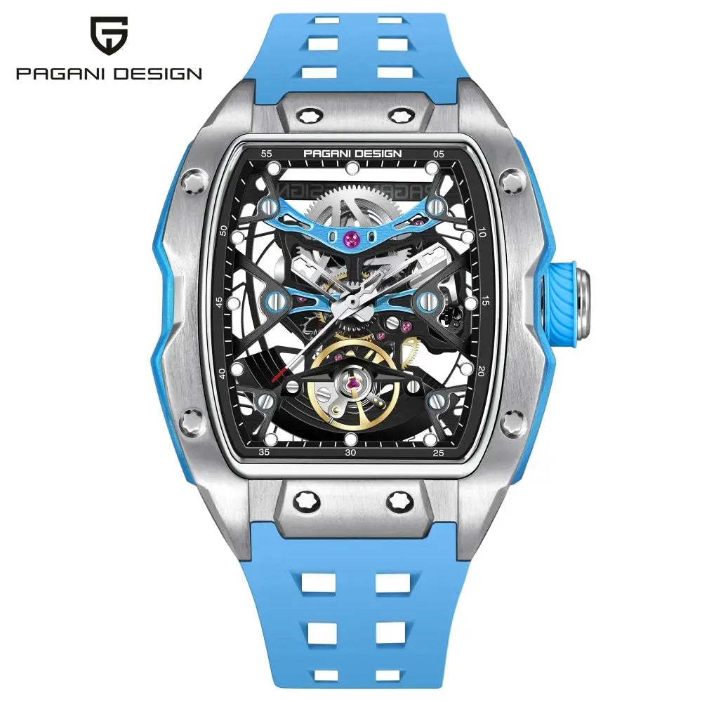 Pagani Design 2026 42mm Luxury Automatic Watch With Transparent Hollow Back Movement And Sapphire Glass