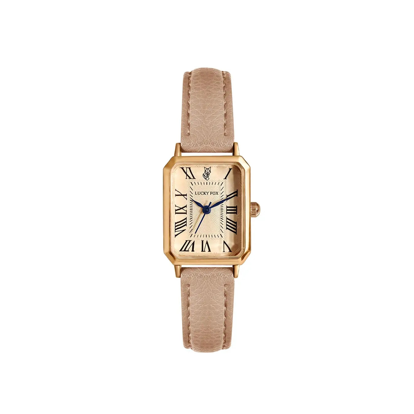 Retro Digital Dial Square Leather Strap Quartz Wristwatch For Women Casual Elegant Gift Timepiece