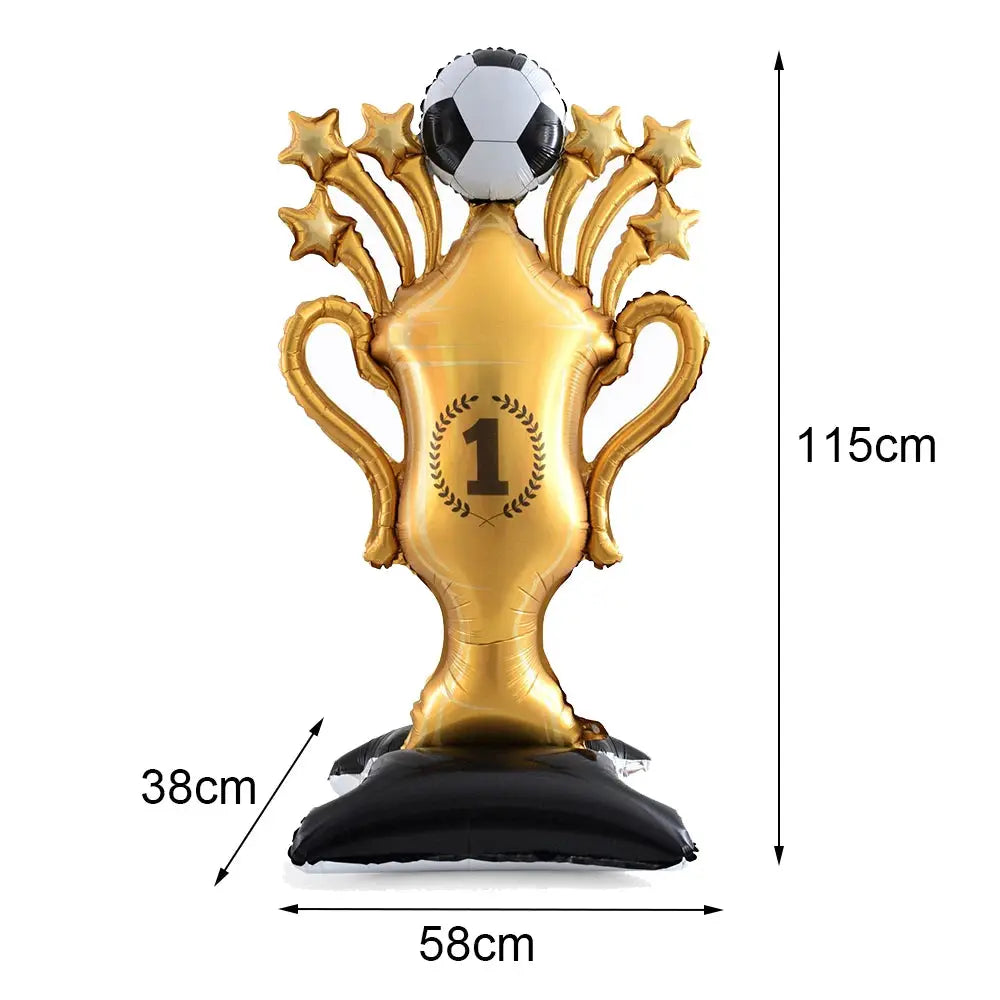 Soccer Theme Disposable Tableware Set Plates Cups Napkins Tablecloth