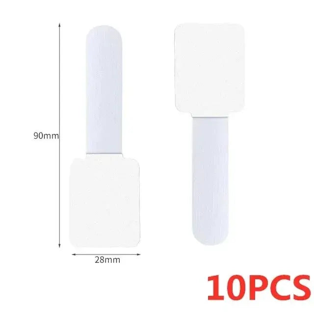 Releasable cable organizer ties set, white nylon, 10 pcs for wire management