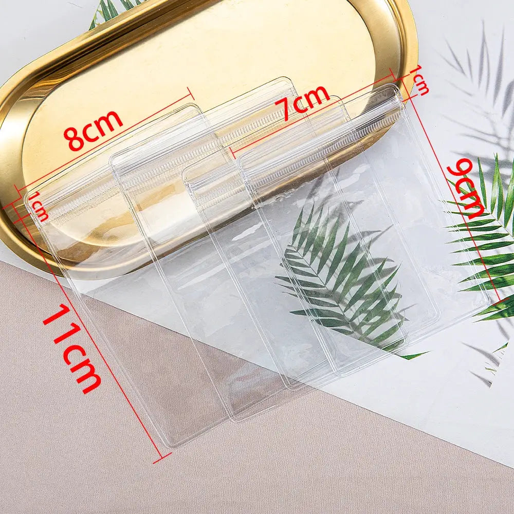 20 Pcs Transparent Jewelry Pouches Anti Oxidation Zip Lock Storage Bags For Earrings Necklaces Bracelets DIY Packaging