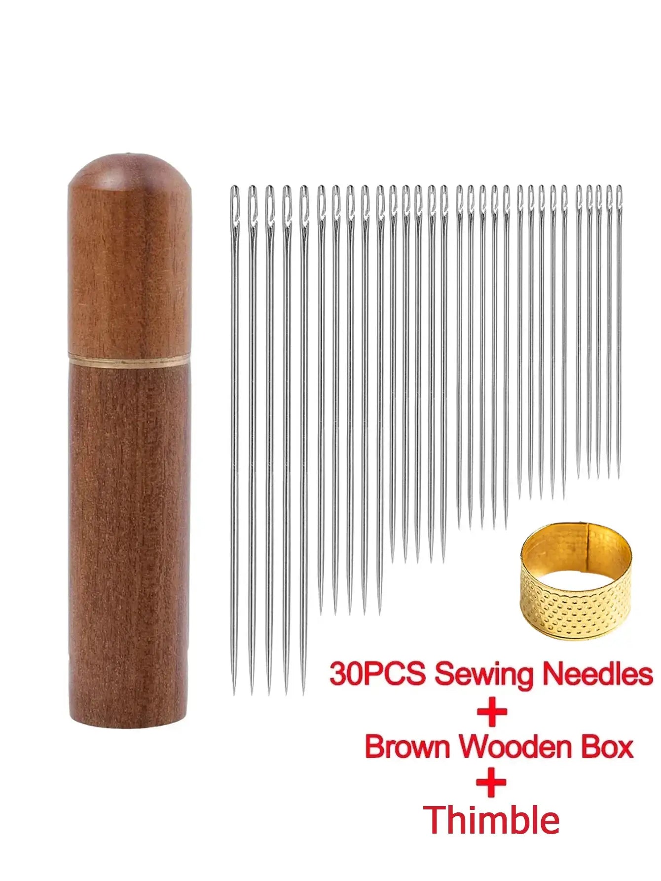 Side Hole Blind Sewing Needles Stainless Steel Self Threading Hand Sewing Pins For DIY Home Crafts Elderly Friendly