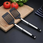 ChefLine Stainless Steel Turners Set With Heat Resistant Nylon Handles Spatulas For Frying Eggs And Fish