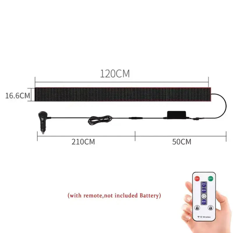Truck Car Devil Eye LED Pixel Panel Light Remote Control 12V 24V