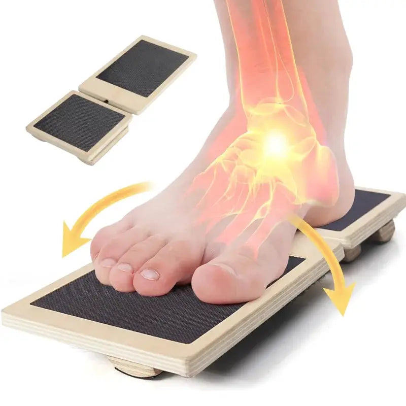 Single Foot Balance Board Ankle Strengthener For Physical Therapy And Posture Correction Non Slip Wood Wobble Board