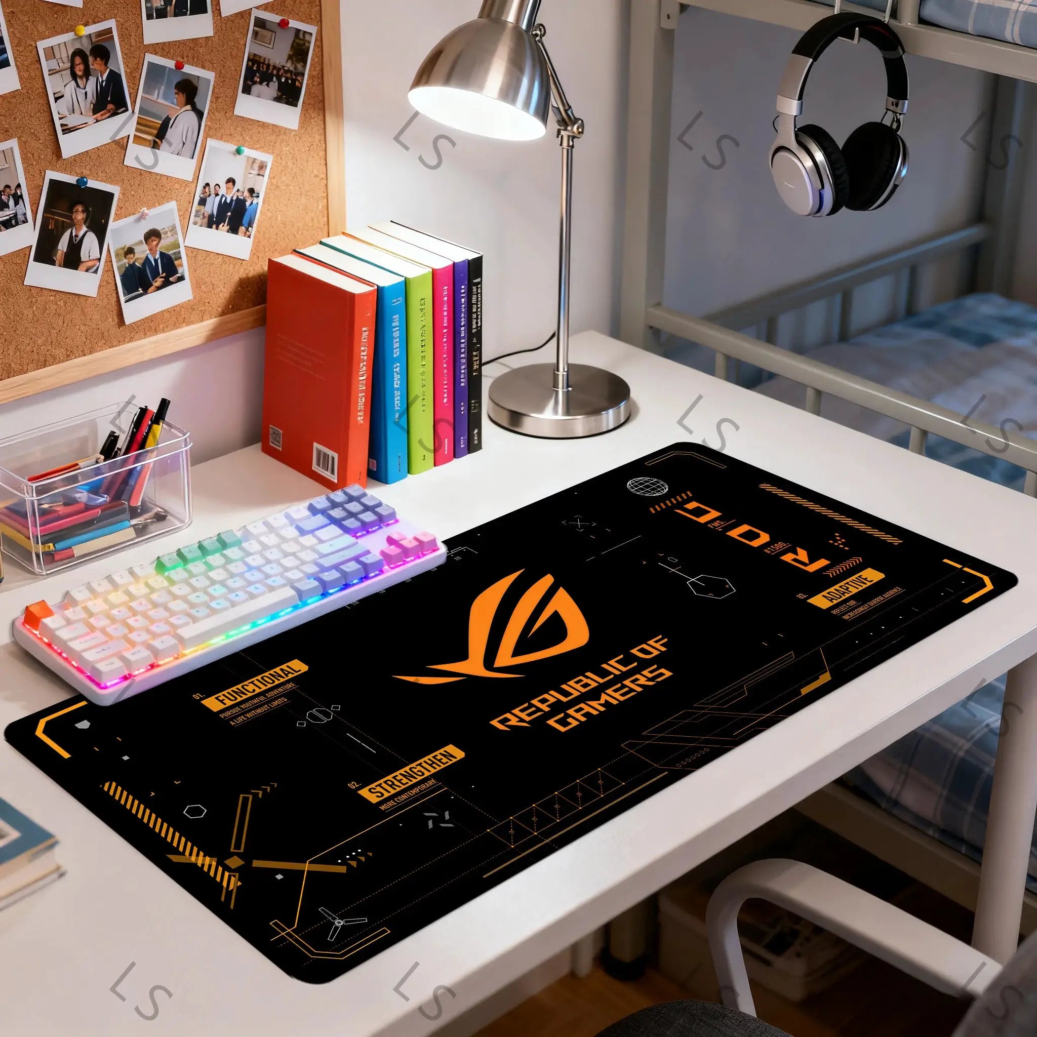 Dapesuom XXL Extended Gaming Mat for PC and Keyboard Large Mouse Pad Non Slip Surface Ultra Smooth Fabric