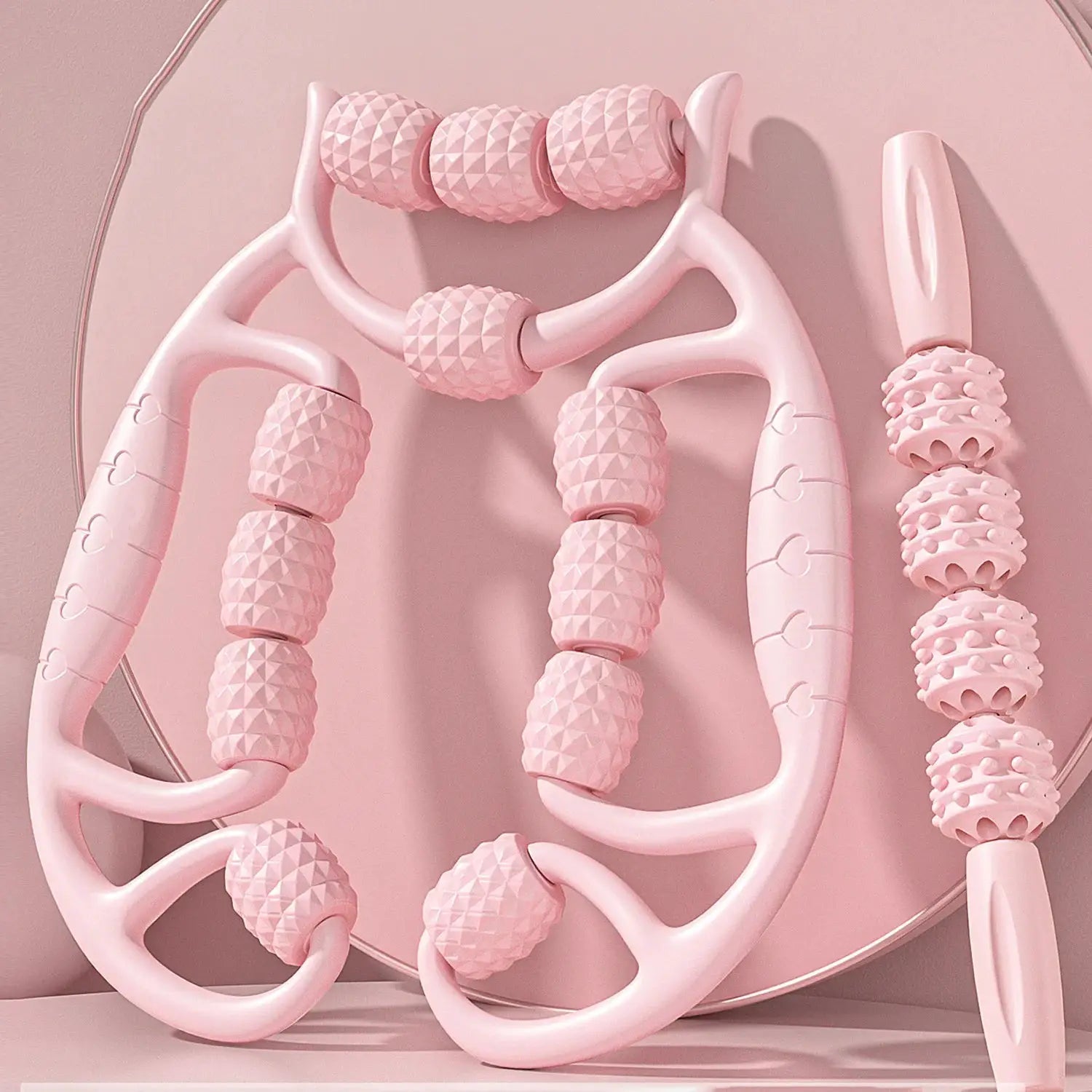 12 Wheel Annular Leg Clamp Massager For Anti Cellulite Body Slimming And Deep Tissue Massage