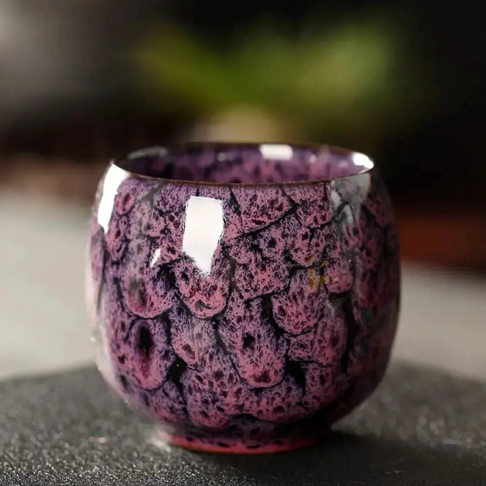 ZenCraft Japanese Style Ceramic Tea Cup Kiln Transformation Glazed Porcelain For Espresso Kung Fu Tea And Coffee