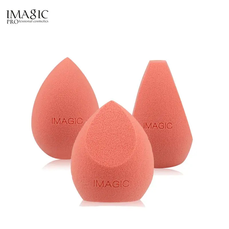 Imagic 3 Piece Hydrophilic Non Latex Makeup Puff Set For Wet And Dry Use Flawless Foundation And Concealer