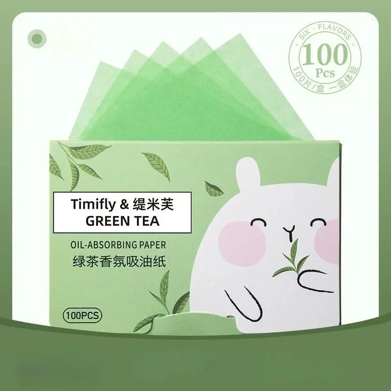 100 Count Fragrance Facial Oil Absorbing Papers For T Zone Oil Control Matte Skin