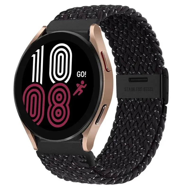 20mm 22mm Nylon Band for Samsung Galaxy Watch 6 5 4 40/44mm 5Pro Active 2 Gear S3 Braided Elastic Bracelet for Huawei GT2/3 4Pro
