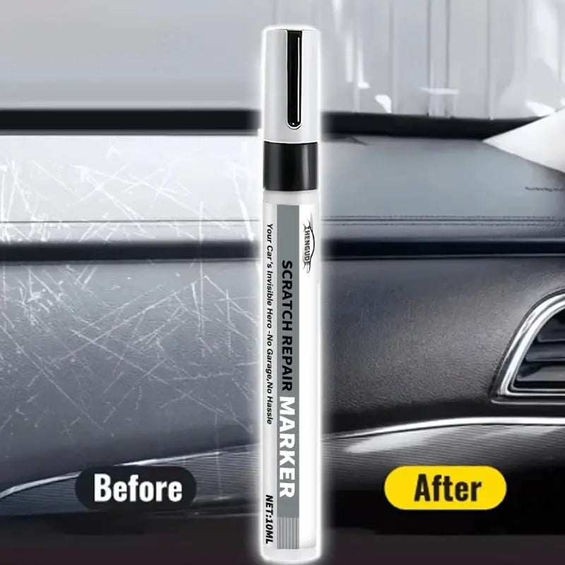 Car Scratch Repair Pen by Simples Market, white body with gray label and black cap