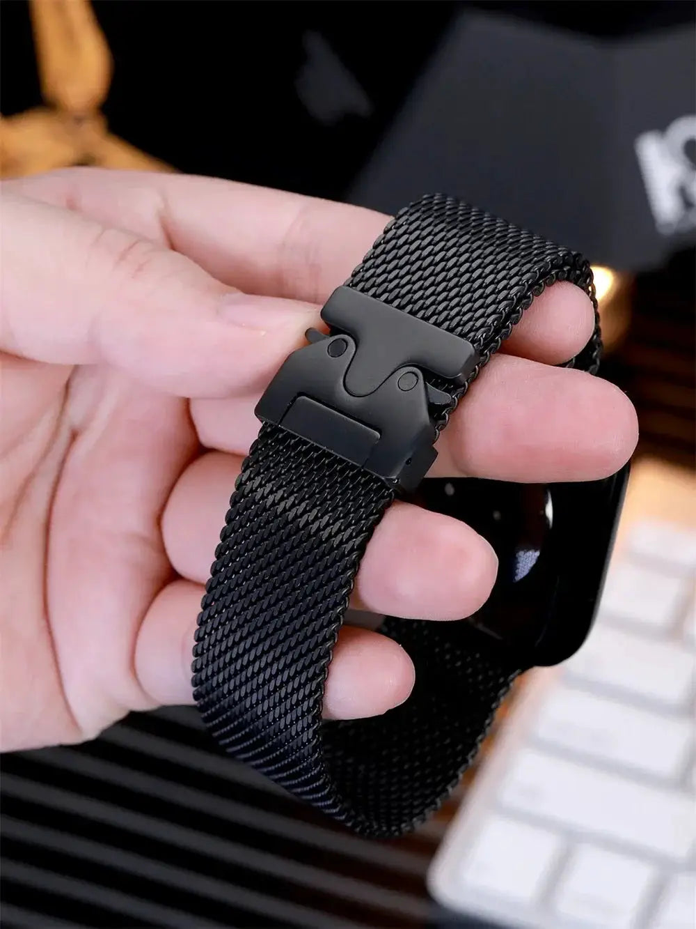Titanium Milanese Loop For Apple watch Ultra 2 49mm 46mm 42mm 41mm 45mm 44mm 38-40mm Series 10 9 8 7 6 5 4 SE Straps Accessories