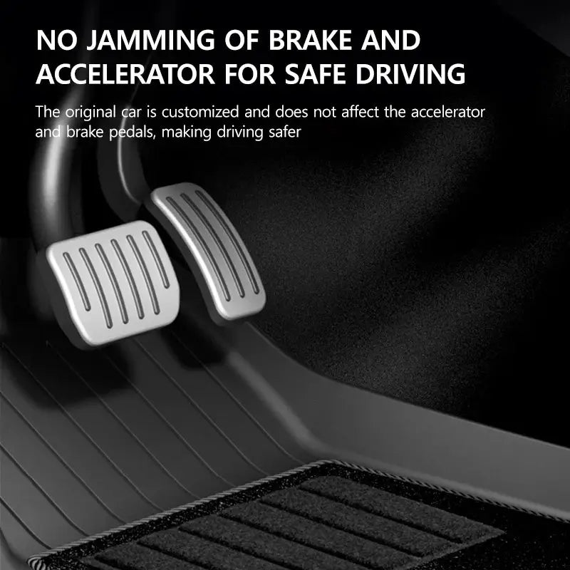 NovaAcc all-weather black TPE floor mats and cargo liner for Tesla Model Y/Model 3, Simples Market