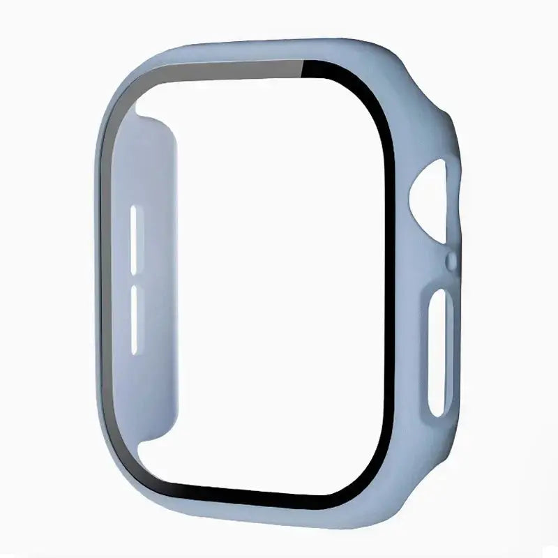 Simples Market Apple Watch tempered glass+case in blue for 38–46mm, protective screen cover