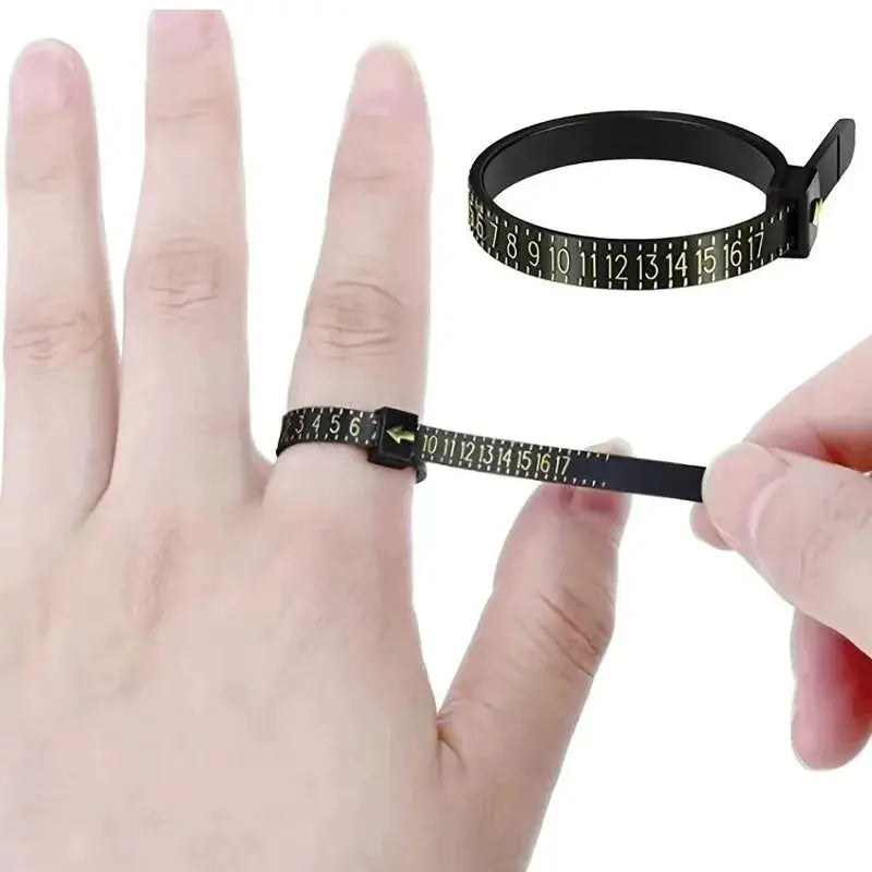 Ring Size Measuring Tool One Piece Ring Sizer For Men And Women Finger Size Jewelry Tool