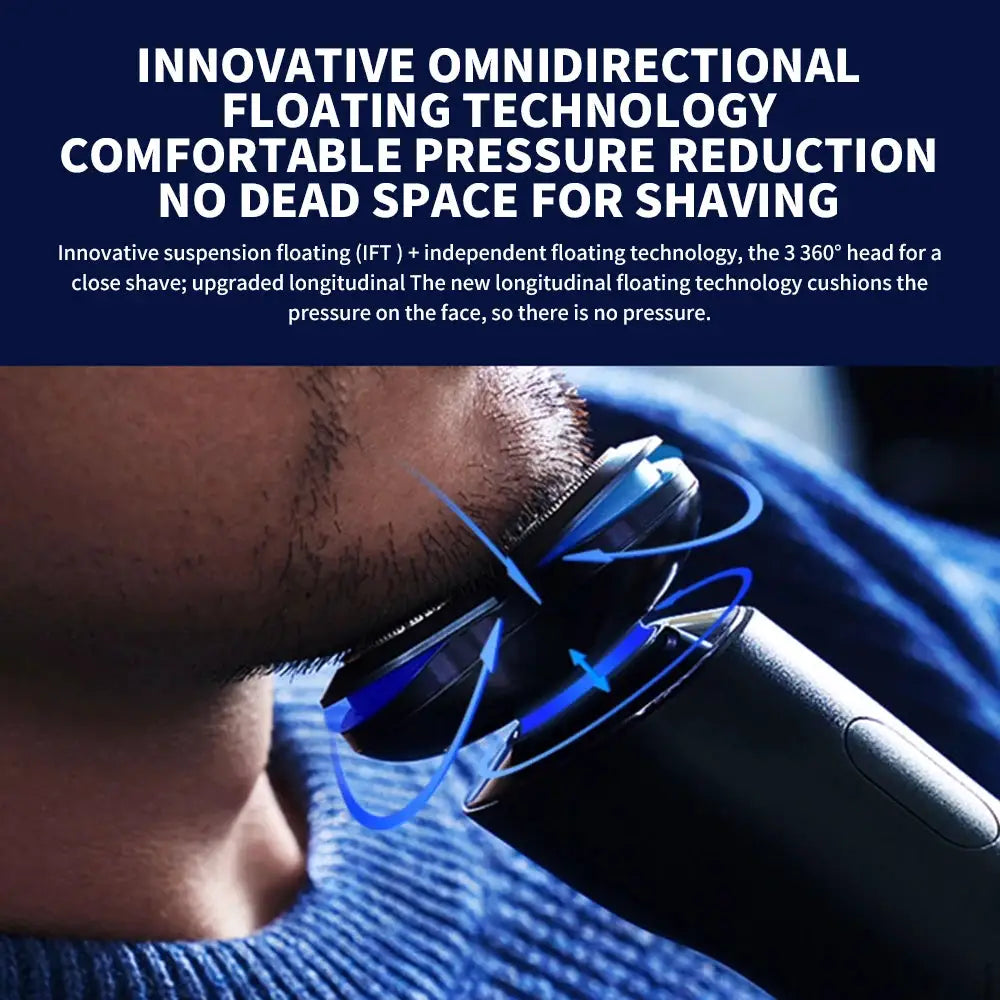 MIJIA Electric Shaver S700 portable 3-head razor, IPX7 waterproof and washable