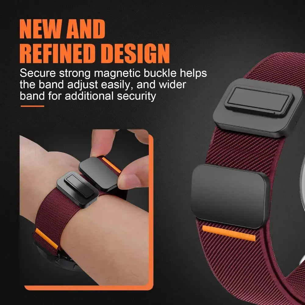 22mm 26mm Quick Fit Strap for Garmin Fenix 8 7 Pro 7S 6X 6 5X 5Plus Venu3 Tactix 7 Elastic Magnetic bracelet correa Fenix 8 band