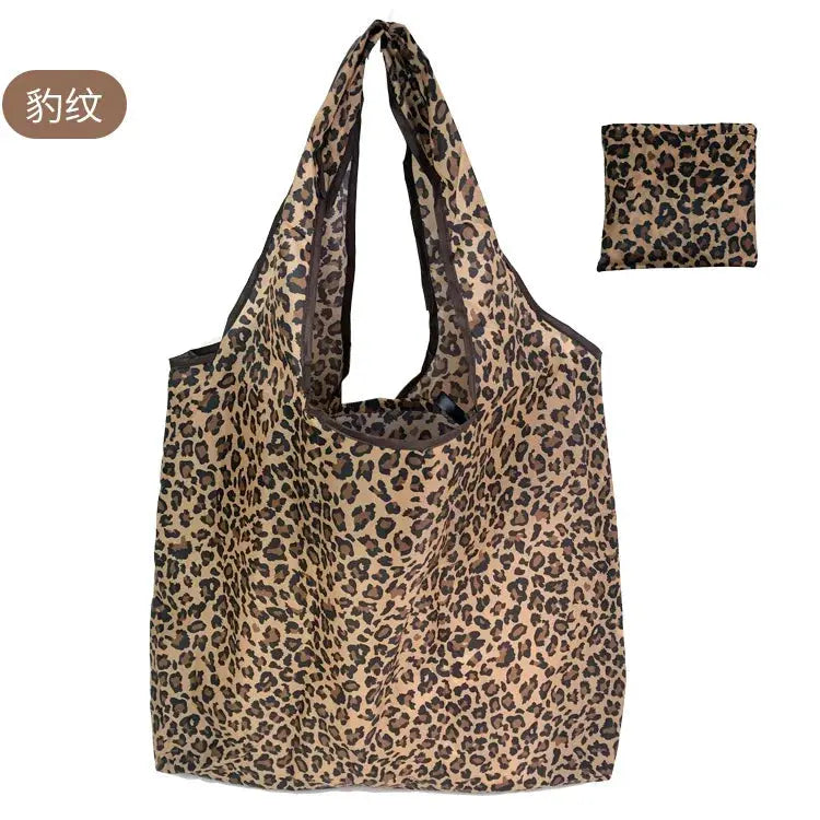 EcoCarry Large Foldable Reusable Tote Bag Made From 190T Polyester For Grocery Shopping Beach Storage