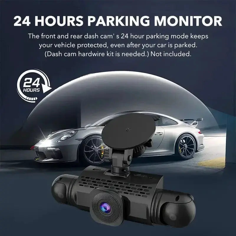 Car Dash Cam 4-Channel Black Box with front, left, right and rear cameras by Simples Market