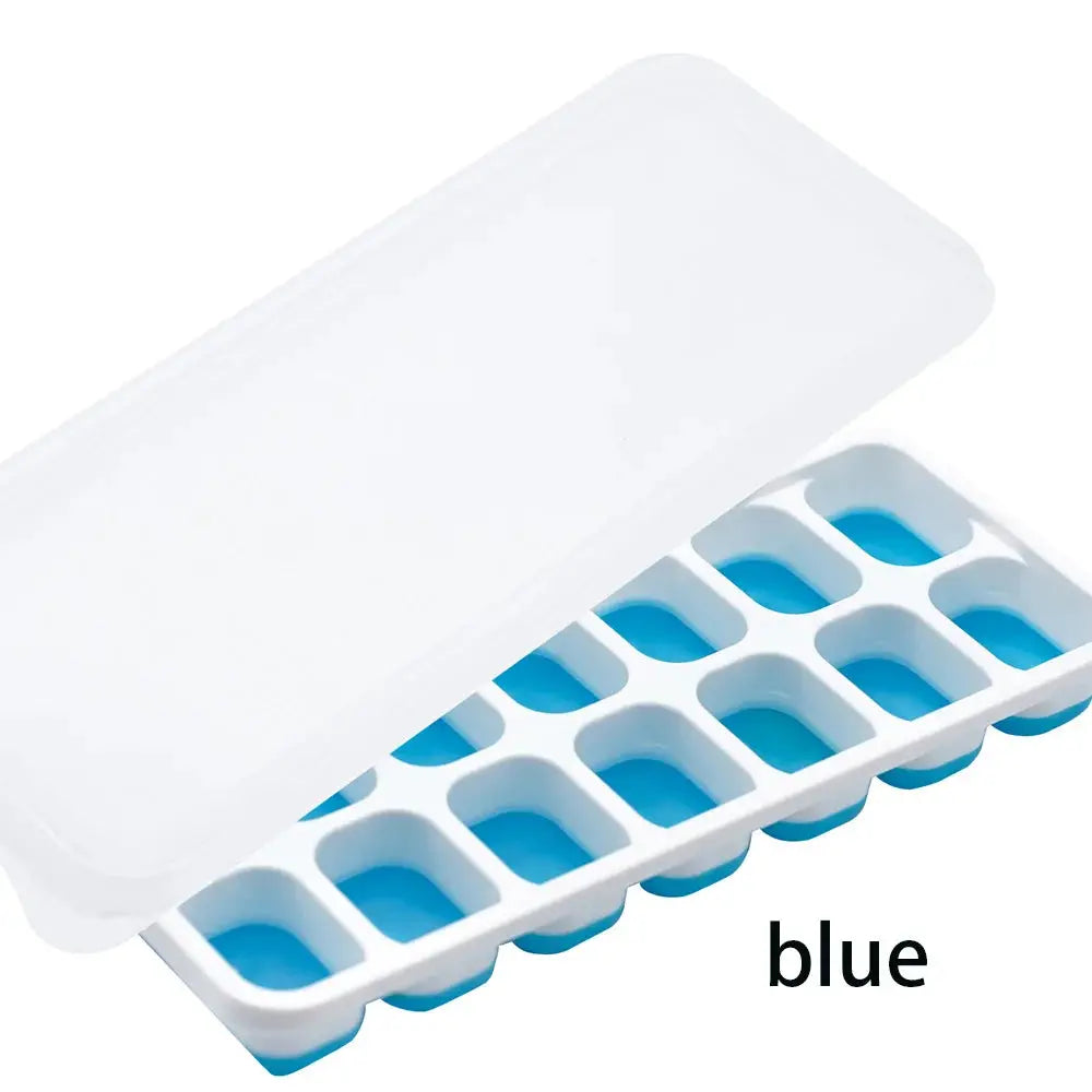 14 Grid Silicone Ice Cube Tray Square Ice Cube Maker Non Toxic Durable Food Grade For Bar Pub Wine