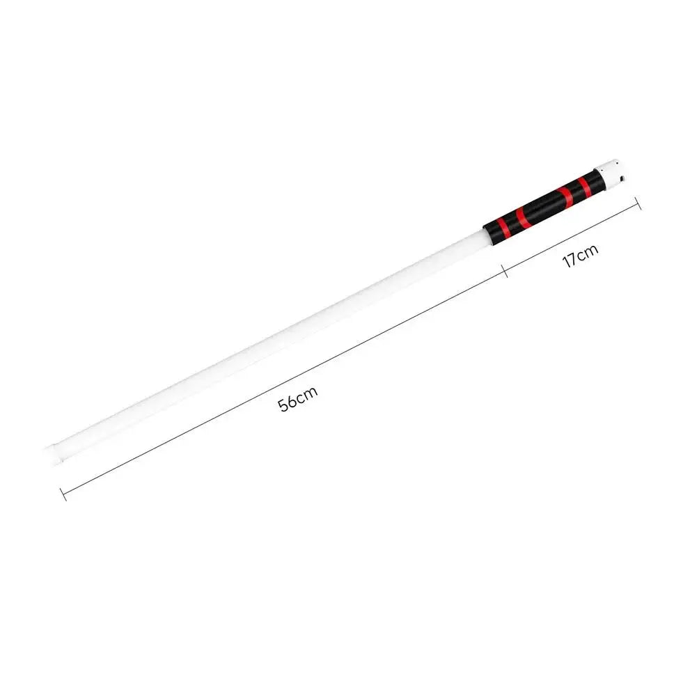 73cm flexible LED flashlight stick, rechargeable car repair work light with white body and black/red grip