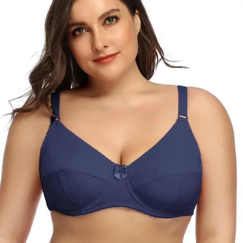 Beauwear women underwire plus-size full-coverage bra, navy blue