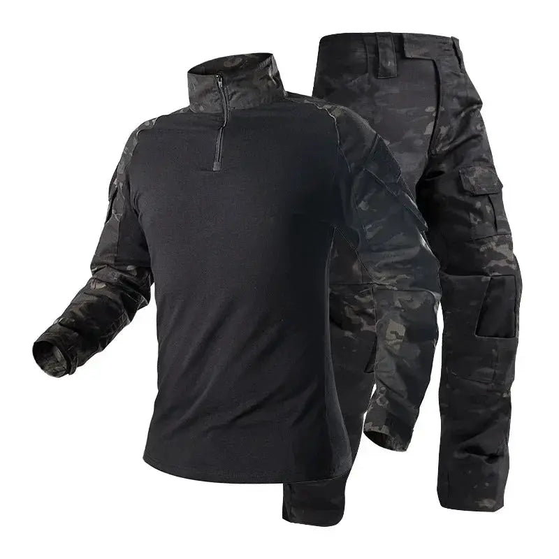 Men Tactical Uniform Camouflage Suit Set For Outdoor Hunting Airsoft Paintball Training Shirts And Pants