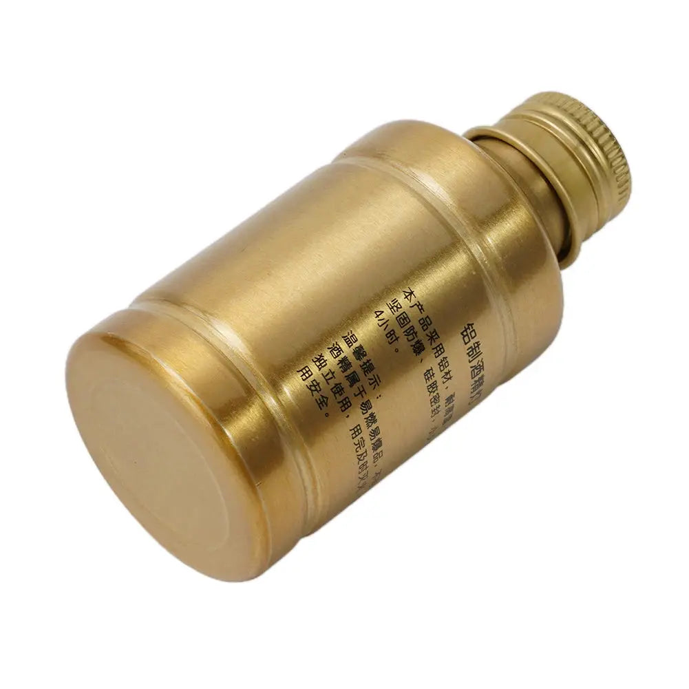 100ml aluminum alloy alcohol lamp bottle, portable for outdoor camping and lab use