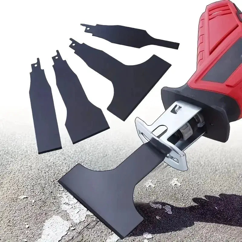 4 Piece Heavy Duty Reciprocating Saw Blade Set For Steel Tile Putty Removal Wall Scraping