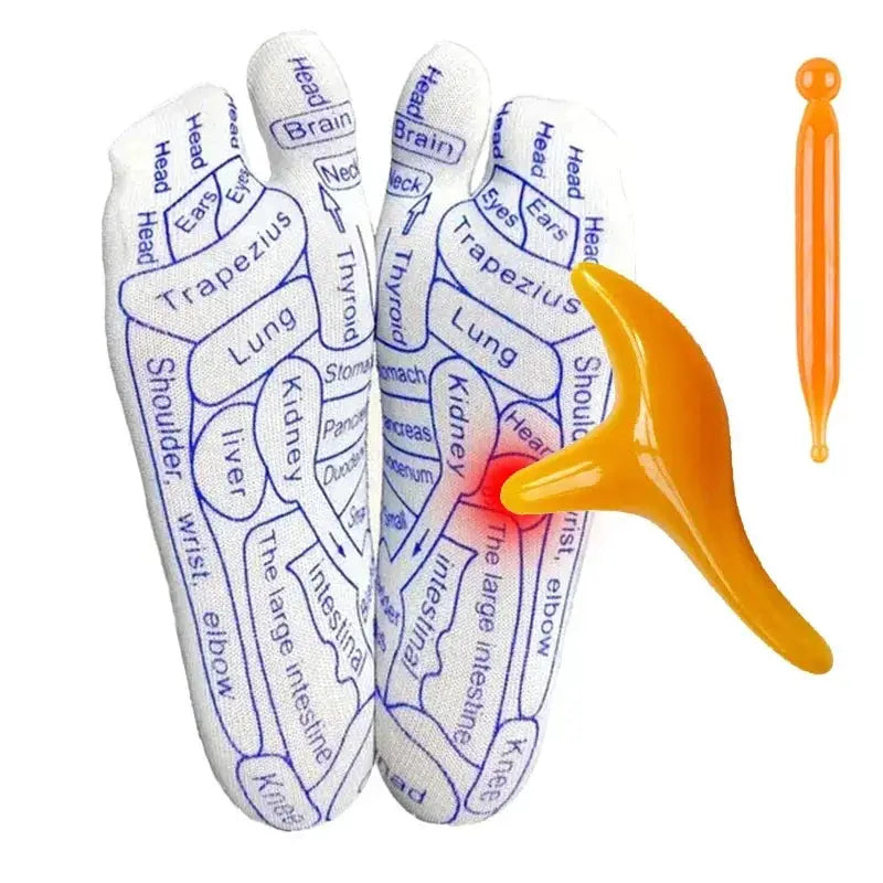 Acupressure Reflexology Socks Cotton Polyester Blend For Foot Massage And Physiotherapy Relief To Relieve Tired Feet