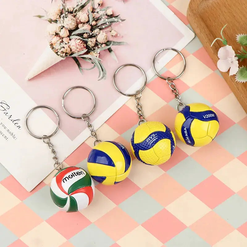 PVC Volleyball Keychain Ornament Beach Ball Gift For Sports Lovers And Business Gifts
