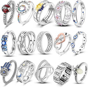 925 Silver Infinite Love Firefly Ring Original Design Zircon Ring For Women High Quality Wedding Jewelry Gift