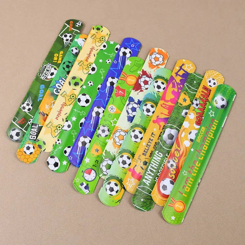 Soccer Theme Party Favors Set Bracelets Keychains Pin Ball Maze Toys