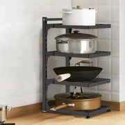 Kitchen Sink Storage Rack Multi Layer Cooker Storage Rack For Home Stovetop Cabinets Adjustable Pot Rack