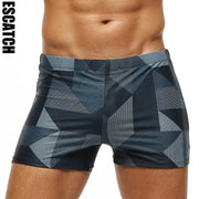 ESCATCH 2023 New Arrivals Mens Swimwear Plus Size Fashion Printed Swimsuit Elastic Trunks With Pad Quick Dry