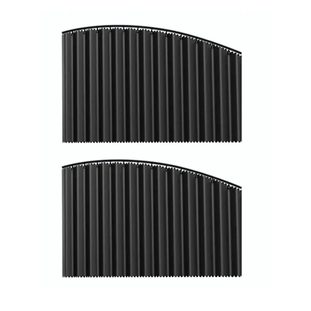 Simples Market black car side window sun shade set, 2-piece, foldable UV-blocking privacy curtains.