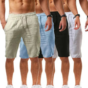 Men's cotton shorts by Simples Market; five color options, breathable solid-color summer shorts, sizes S–3XL.