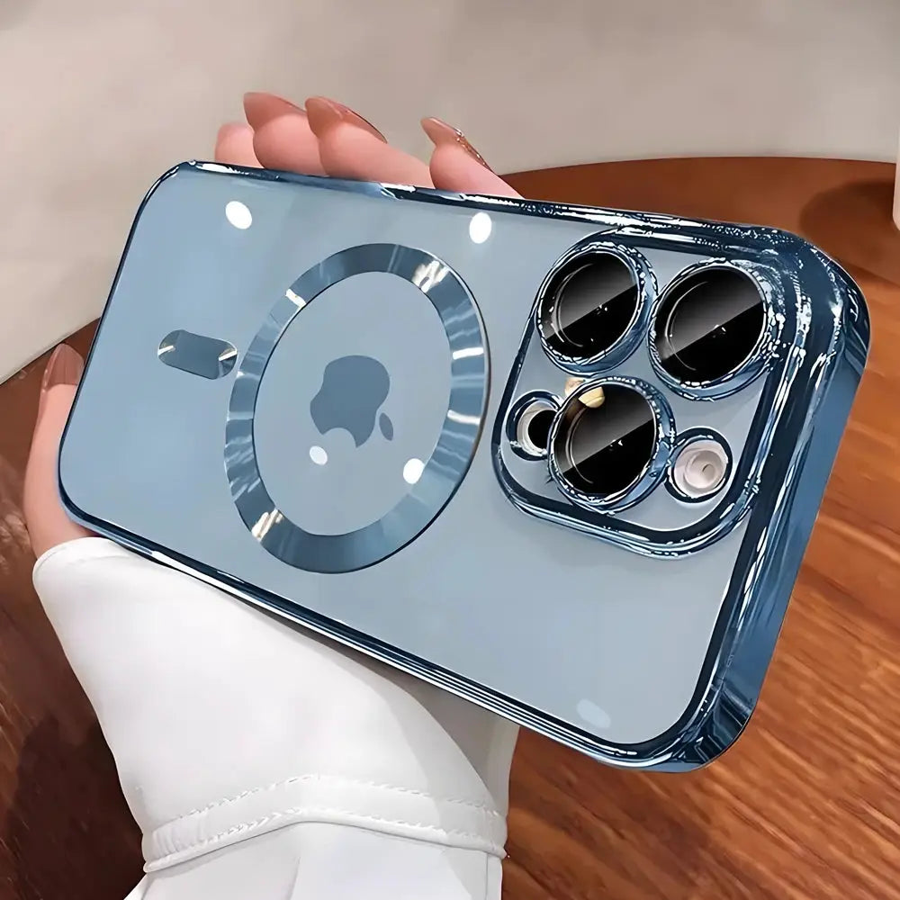 MagGuard Magnetic Plating Camera Lens Protection Case for iPhone MagSafe Full Lens Coverage 11 Through 17 Pro Max Plus