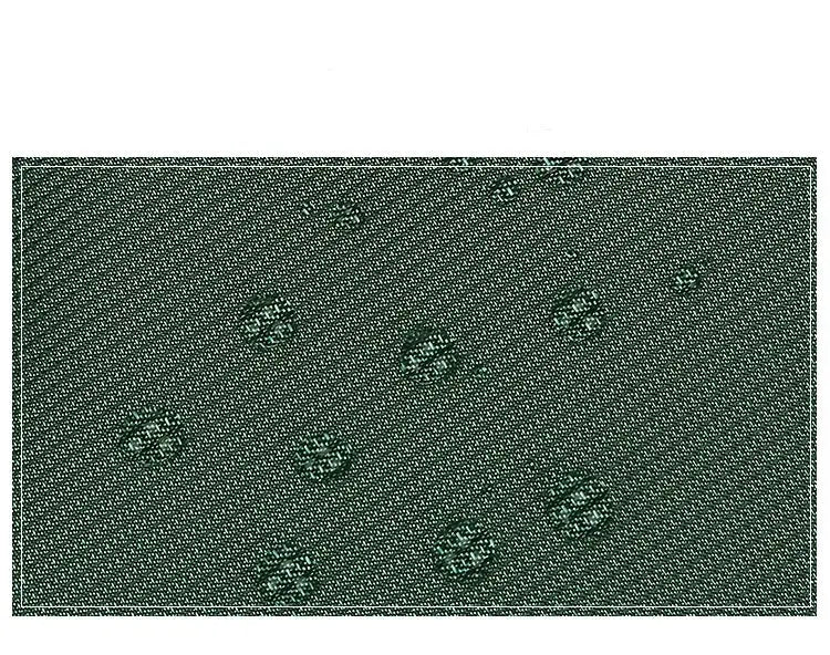 Oxford waterproof waist bag fabric in green with subtle embossed dot pattern