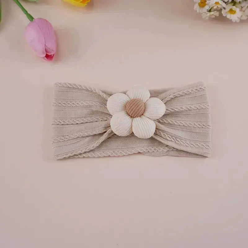 Cute Baby Headbands Flower Floral Elastic Soft Newborn Headbands For Baby Girl Children Turban Infant Hair Accessories