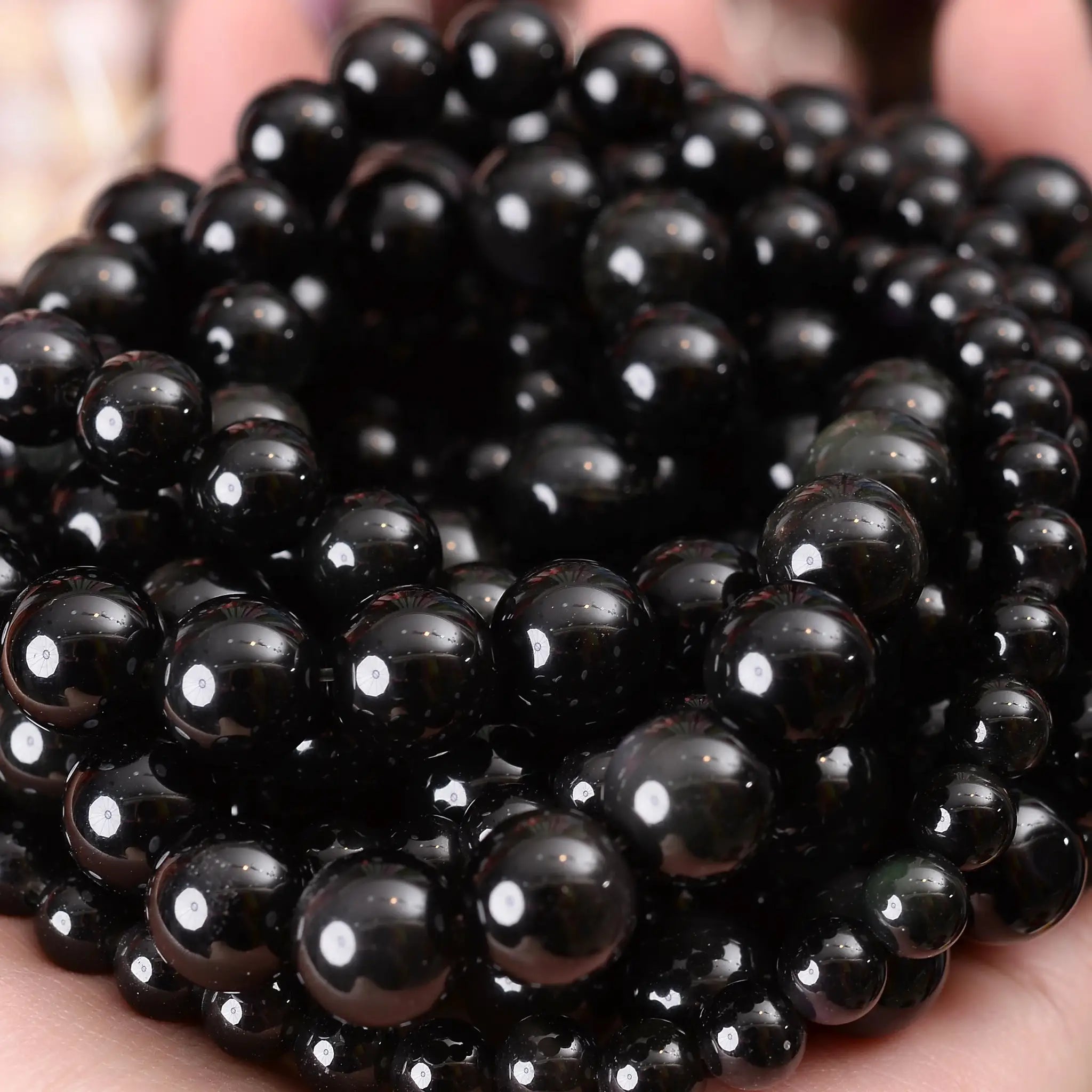 Natural Stone Beads Lava Jasper Tiger Eye Quartz Agate Round Beads 4 To 12mm For Jewelry Making DIY Bracelet Accessories
