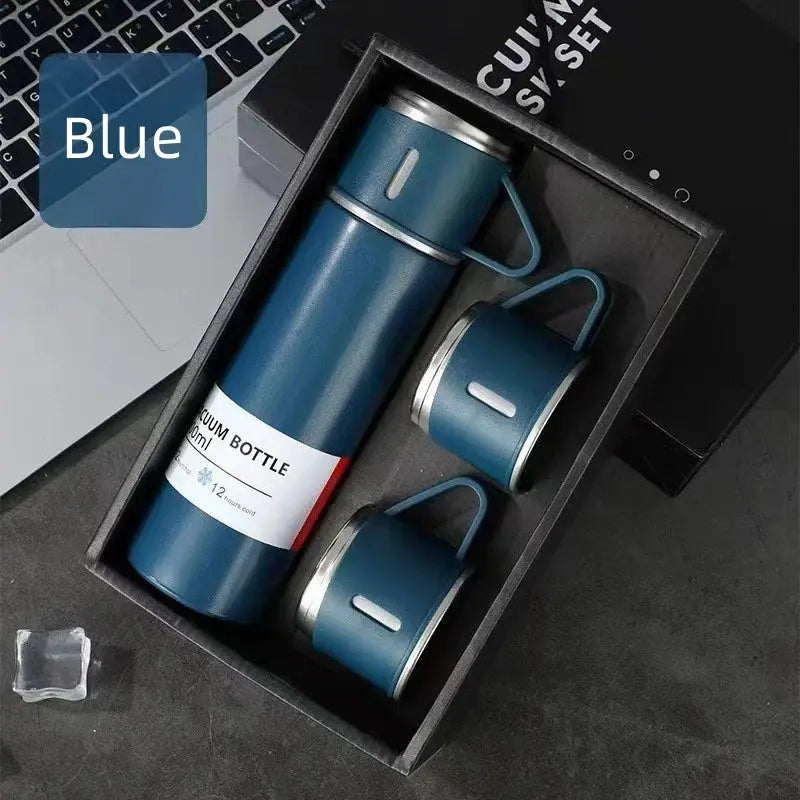 304 Stainless Steel Vacuum Insulated Water Bottle 500ml Portable Coffee Bottle Business Style Travel Thermal Mug