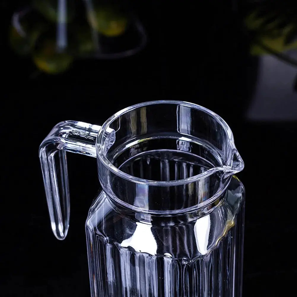 1.1L Transparent Plastic Pitcher for Juices And Drinks Storage Fridge