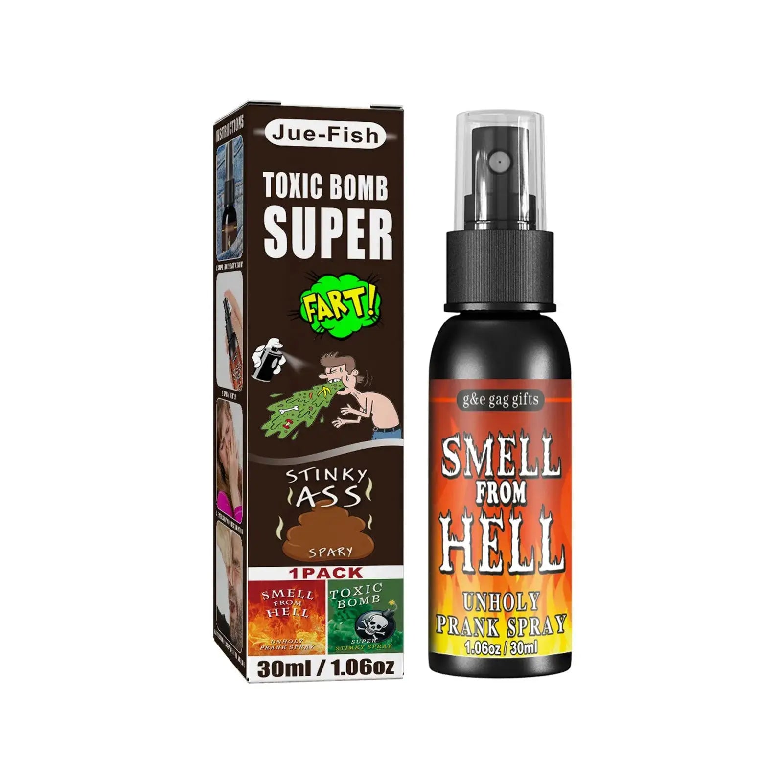 30ml Poop Spray Prank Gag Liquid Fart Joke Non Toxic Stink Bomb Extra Strong Smelly Gas Spray